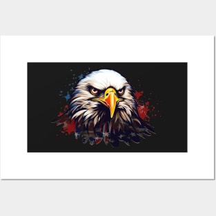 Memorial day, cool eagle, patriotic eagle USA Posters and Art